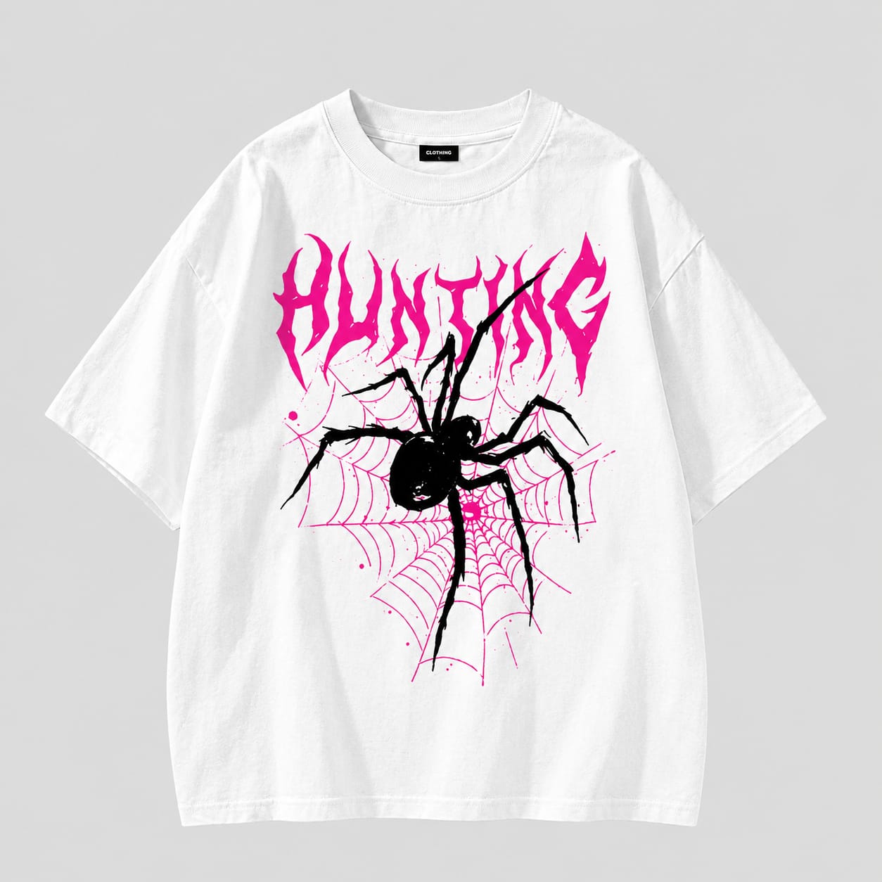 Gojo Satoru Anime Tee — Black with Pink Print