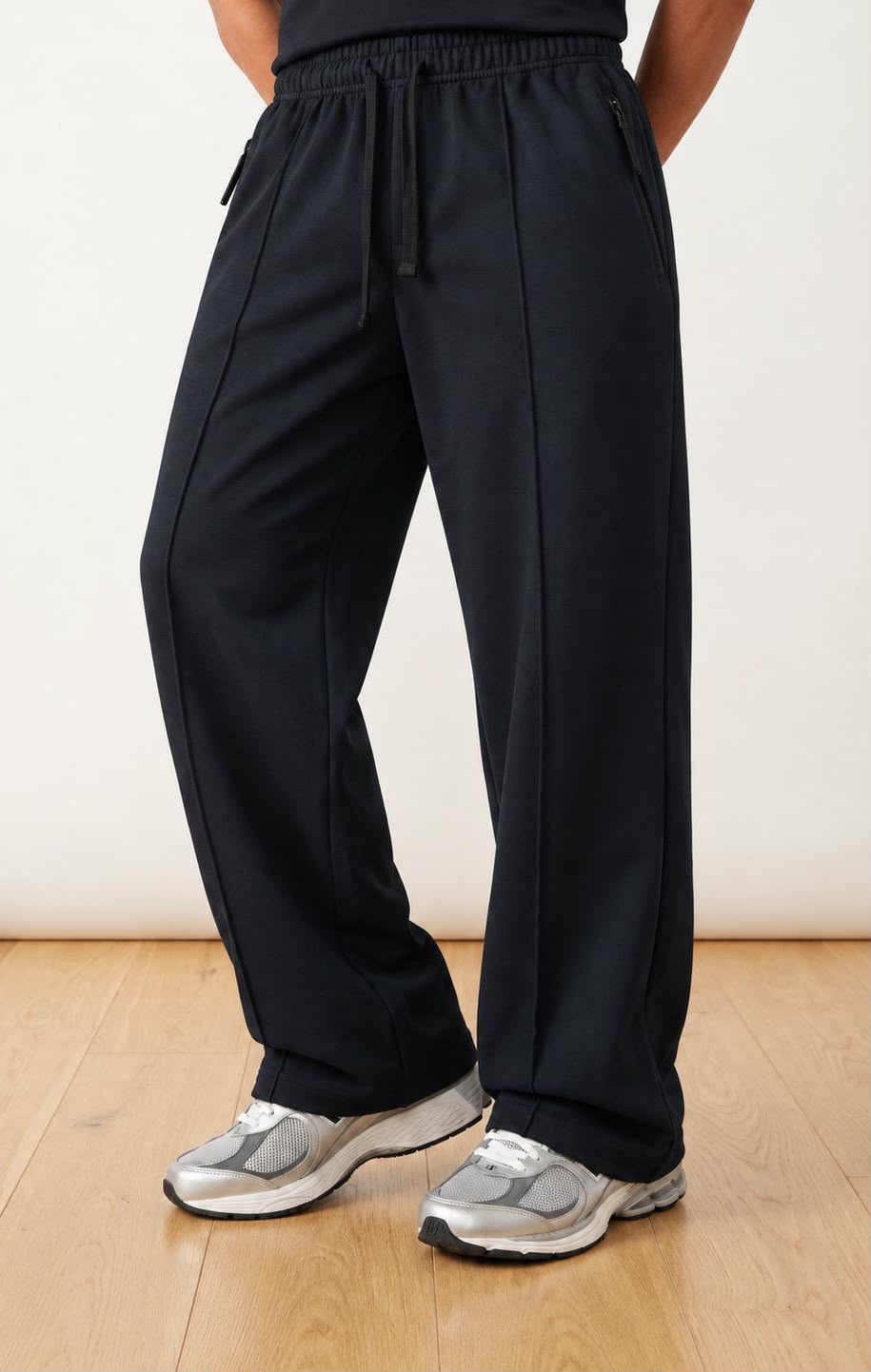 Men's Relaxed Fit Washed Wide-Leg Pants (All Season Wearable) — Forest Green